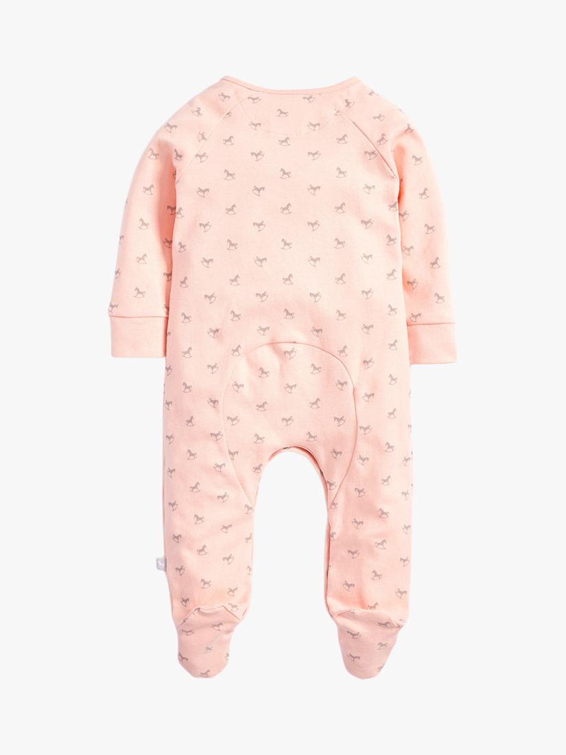 Buy The Little Tailor Baby Cotton Rocking Horse Sleepsuit Online at johnlewis.com