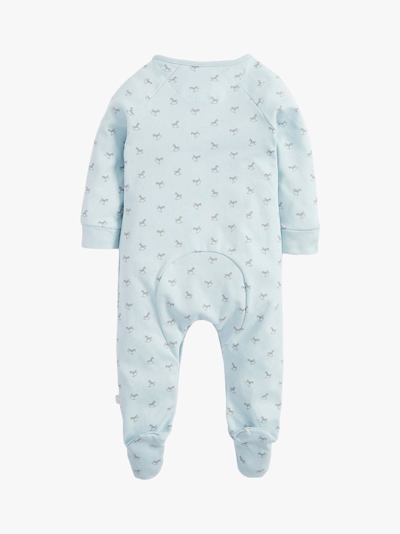 Buy The Little Tailor Baby Cotton Rocking Horse Sleepsuit Online at johnlewis.com