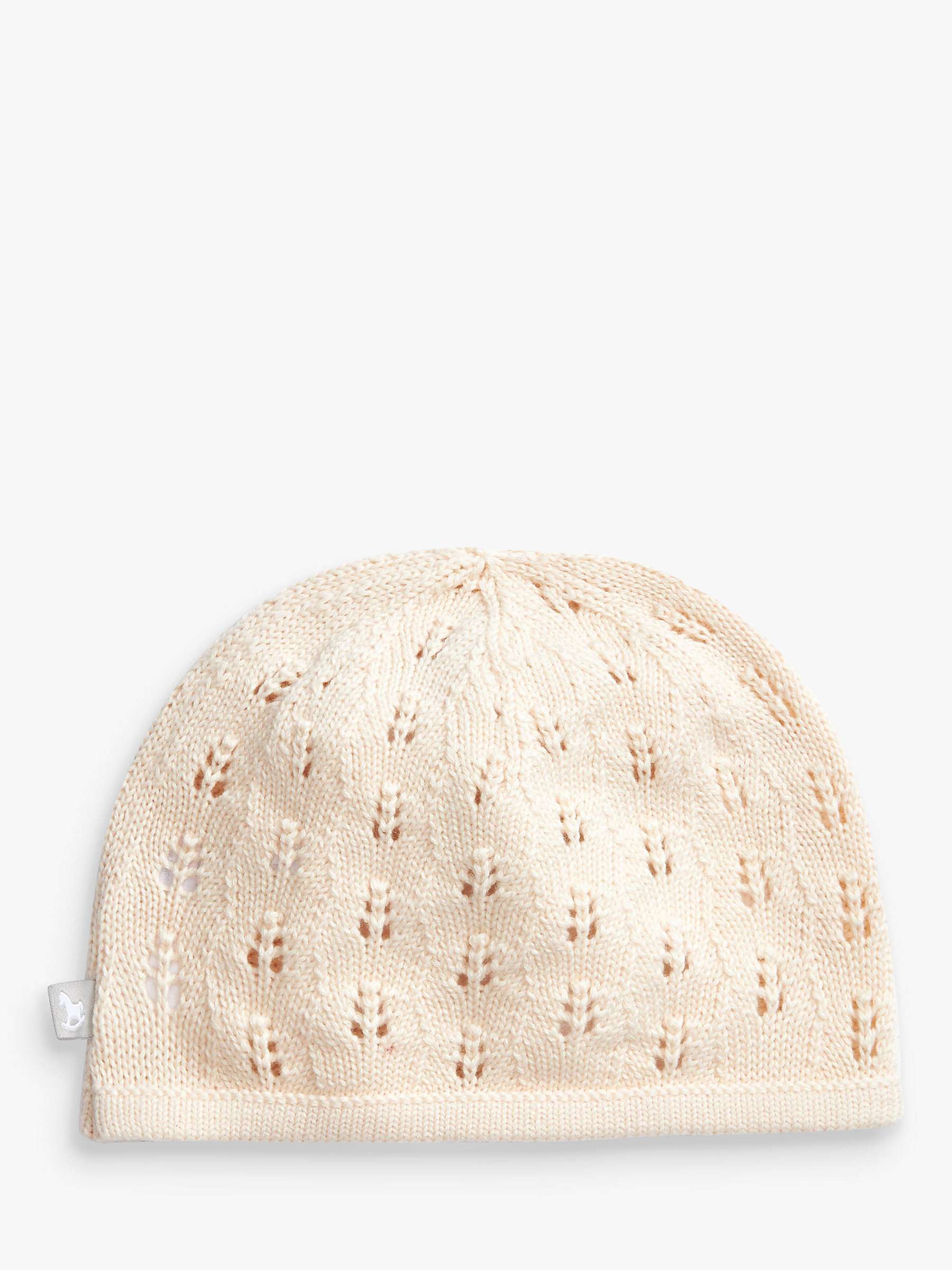 Buy The Little Tailor Pointelle Cotton Knit Baby Hat Online at johnlewis.com