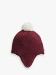 The Little Tailor Cotton Trapper Hat, Raspberry