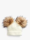 The Little Tailor Pom Pom Fur Baby Hat