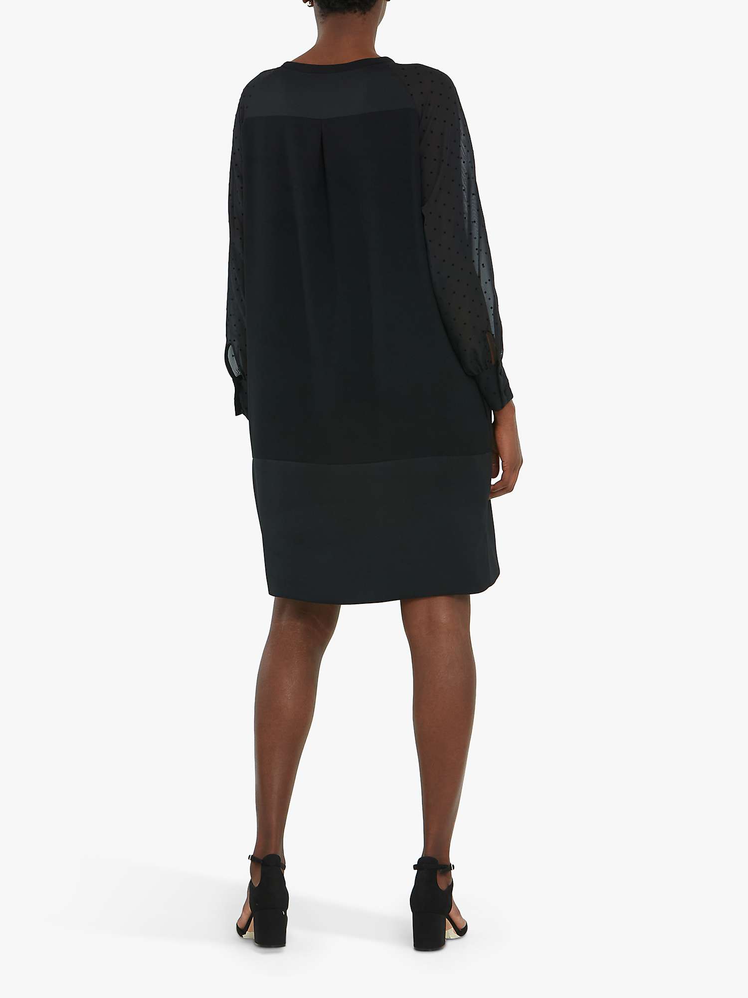 Buy Helen McAlinden Sarah Shift Dress, Black Online at johnlewis.com
