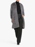 Helen McAlinden Teddy Faux Fur Coat, Grey