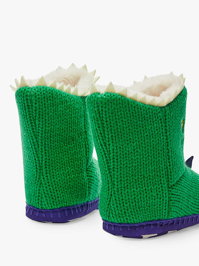 Mini Boden Kids' Knitted Dinosaur Slippers