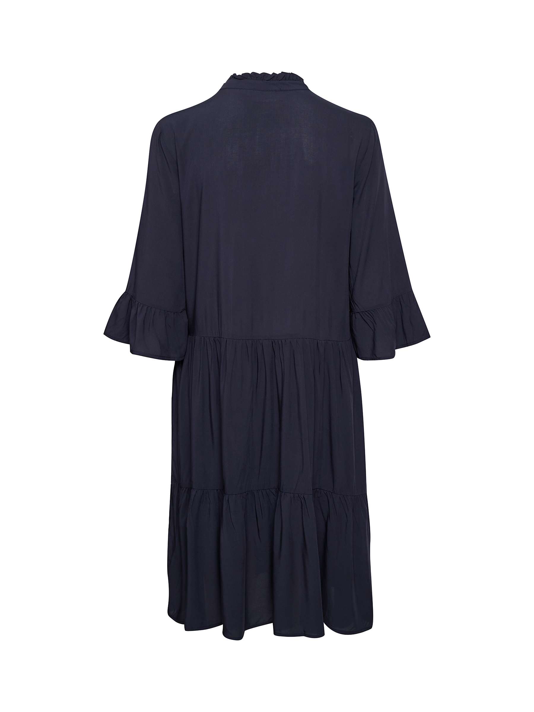 Saint Tropez Eda Monochrome Tunic Dress, Deep Blue at John Lewis & Partners