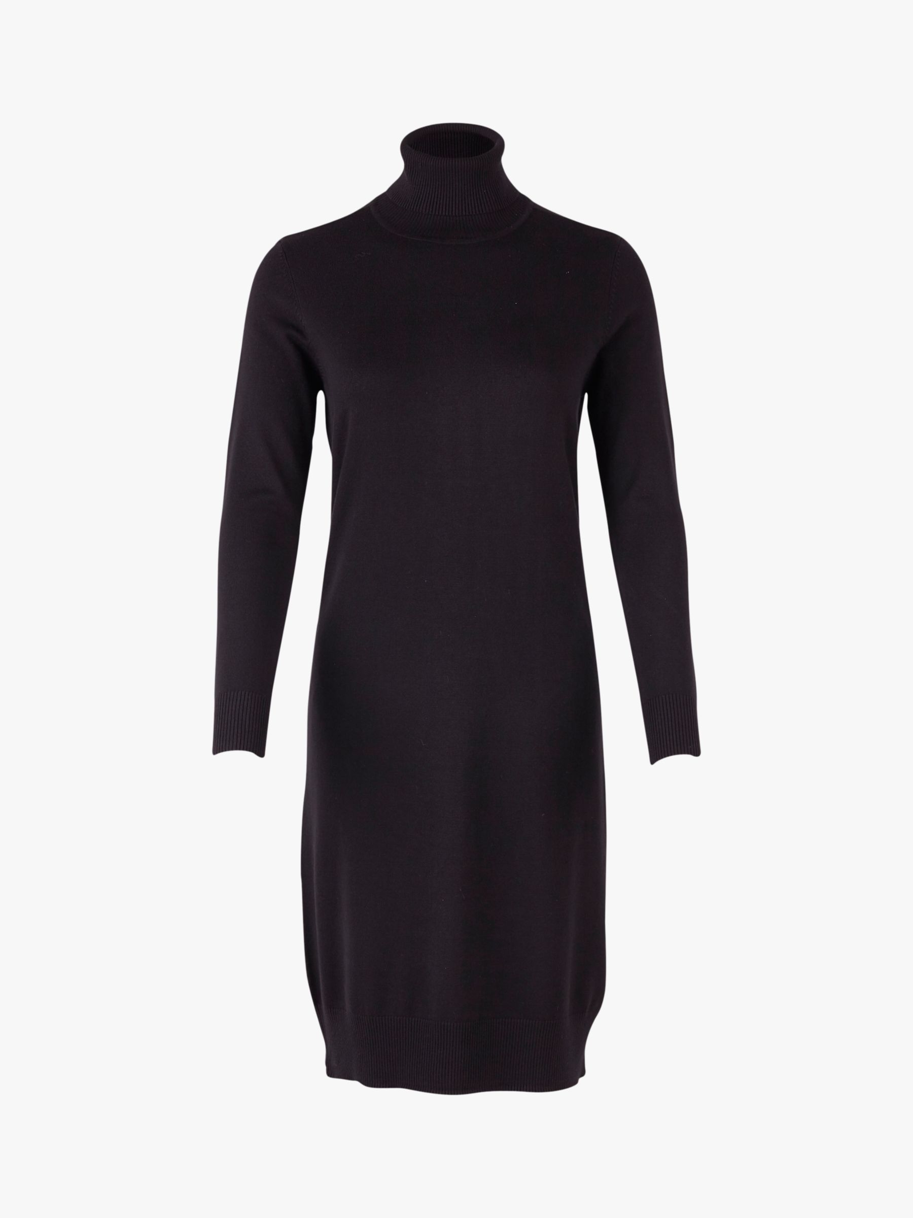 Saint Tropez Mila Roll Neck Dress, Black at John Lewis & Partners