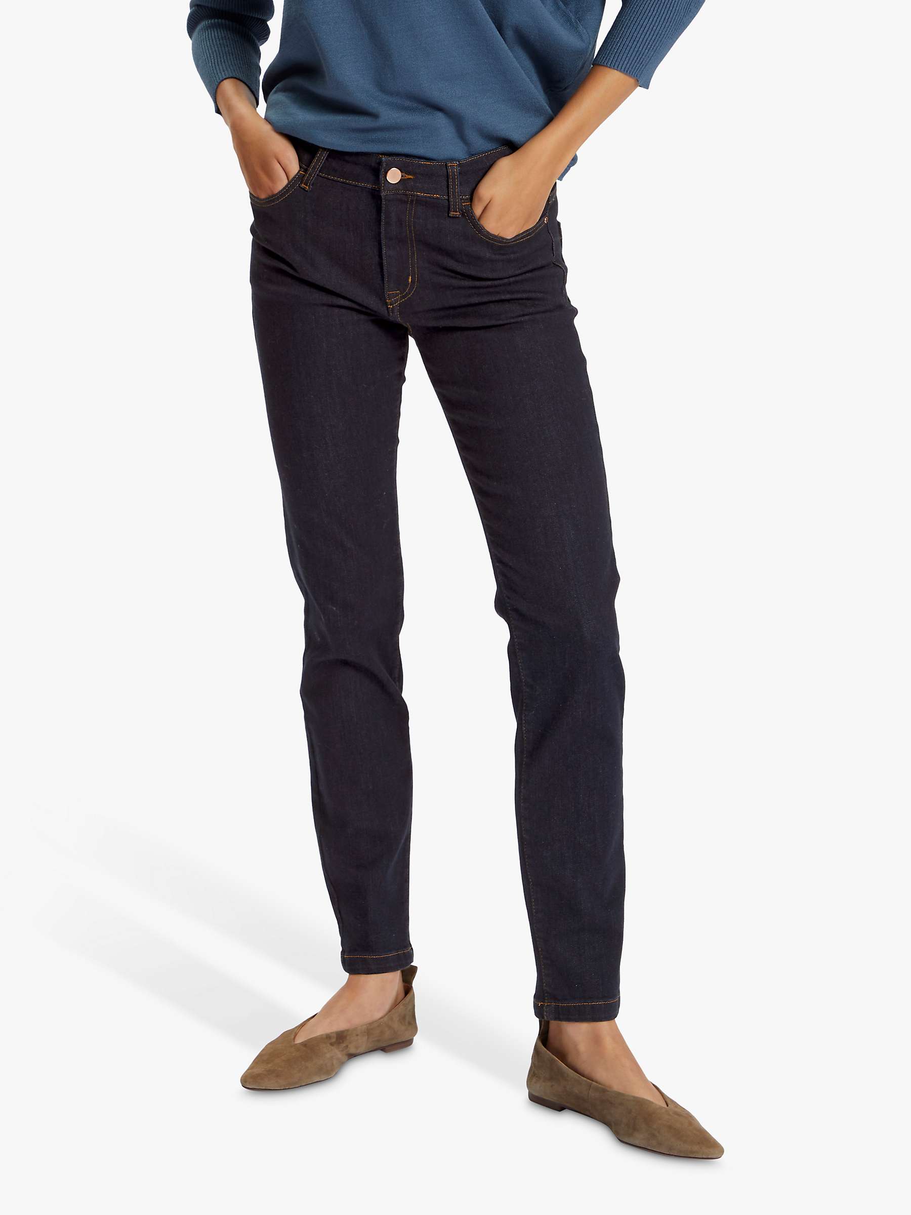 Buy Saint Tropez Molly Slim Leg Jeans, Dark Blue Denim Online at johnlewis.com