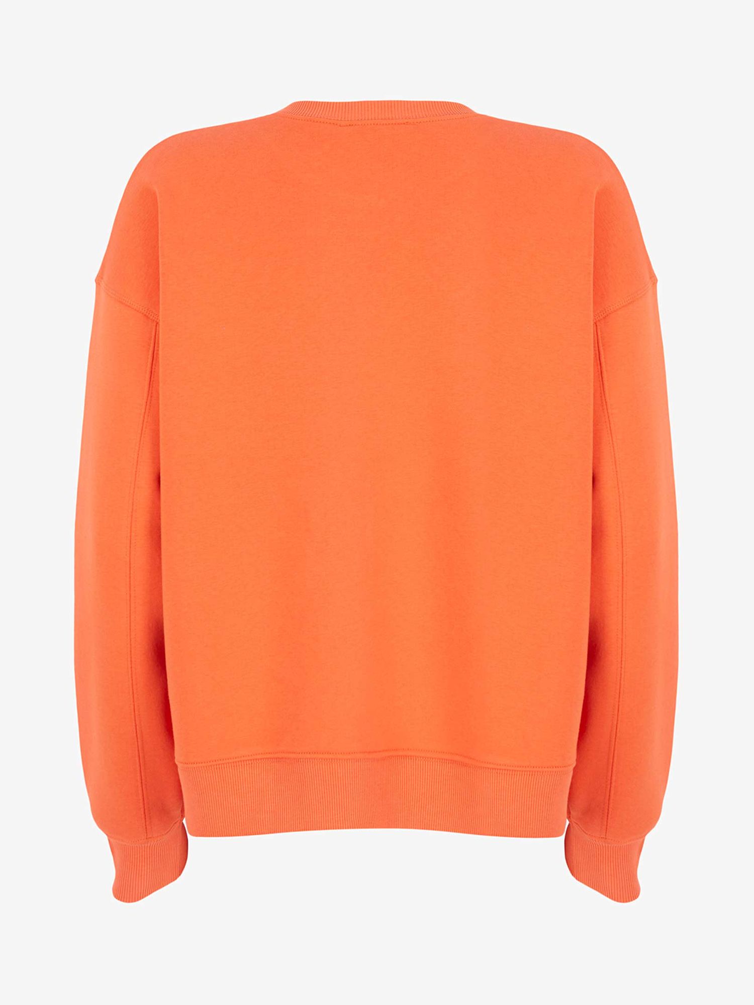 Mint Velvet Side Zip Sweatshirt, Orange at John Lewis & Partners
