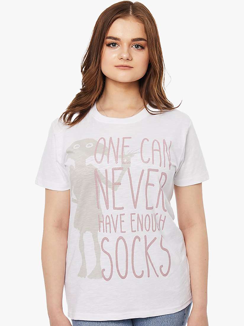 Buy Fabric Flavours Harry Potter Dobby T-Shirt, White Online at johnlewis.com