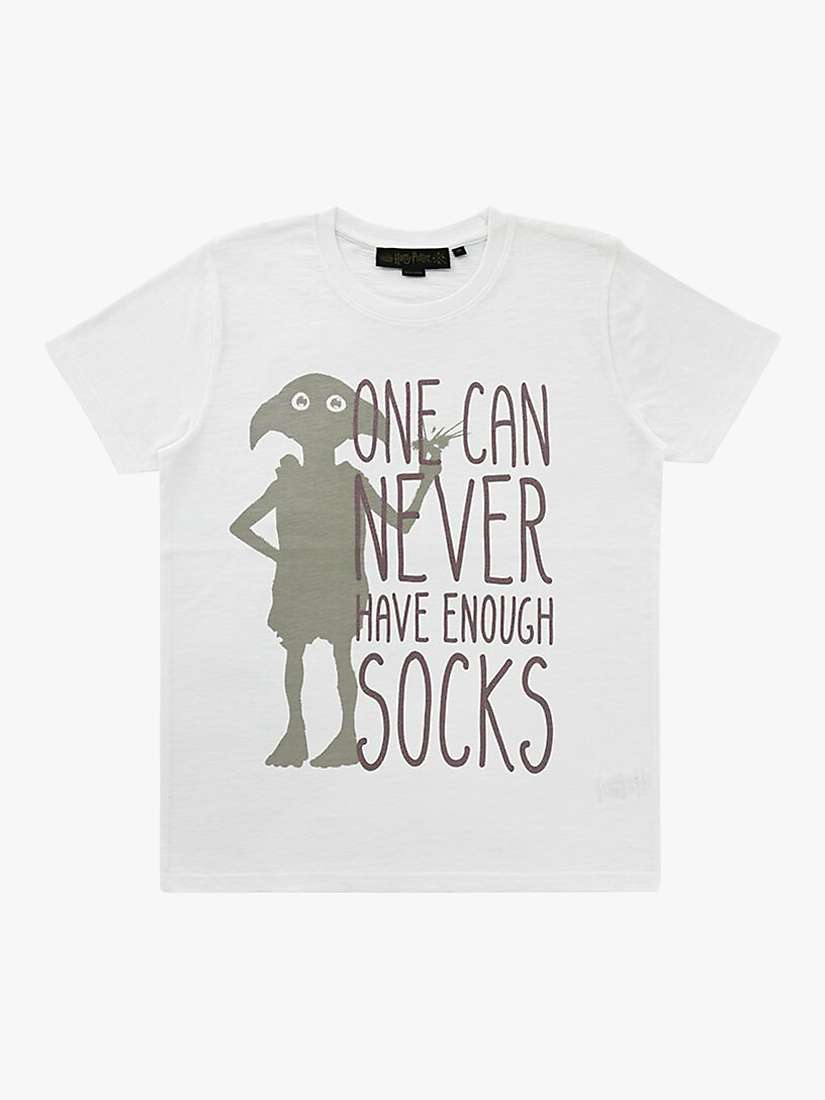 Buy Fabric Flavours Harry Potter Dobby T-Shirt, White Online at johnlewis.com