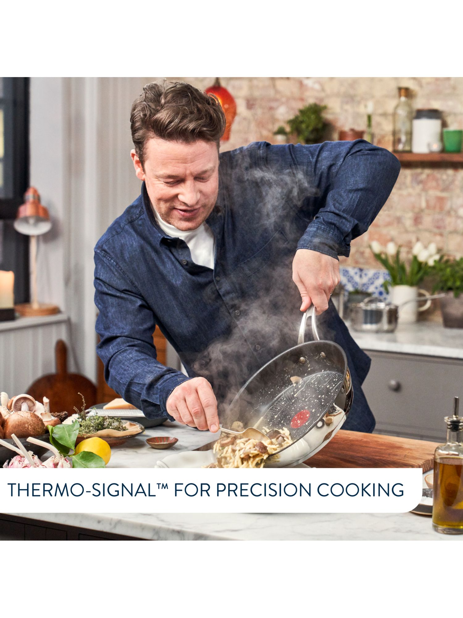 Tefal Jamie Oliver Frying Pan, 20cm, Stainlesssteel