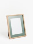 John Lewis ANYDAY Wood-Effect Photo Frame & Mount, Mint Green/Natural