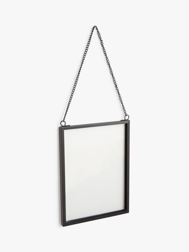 John Lewis ANYDAY Wall-Mounted Hanging Photo Frame, Black, 4 x 6 (10 x 15cm)