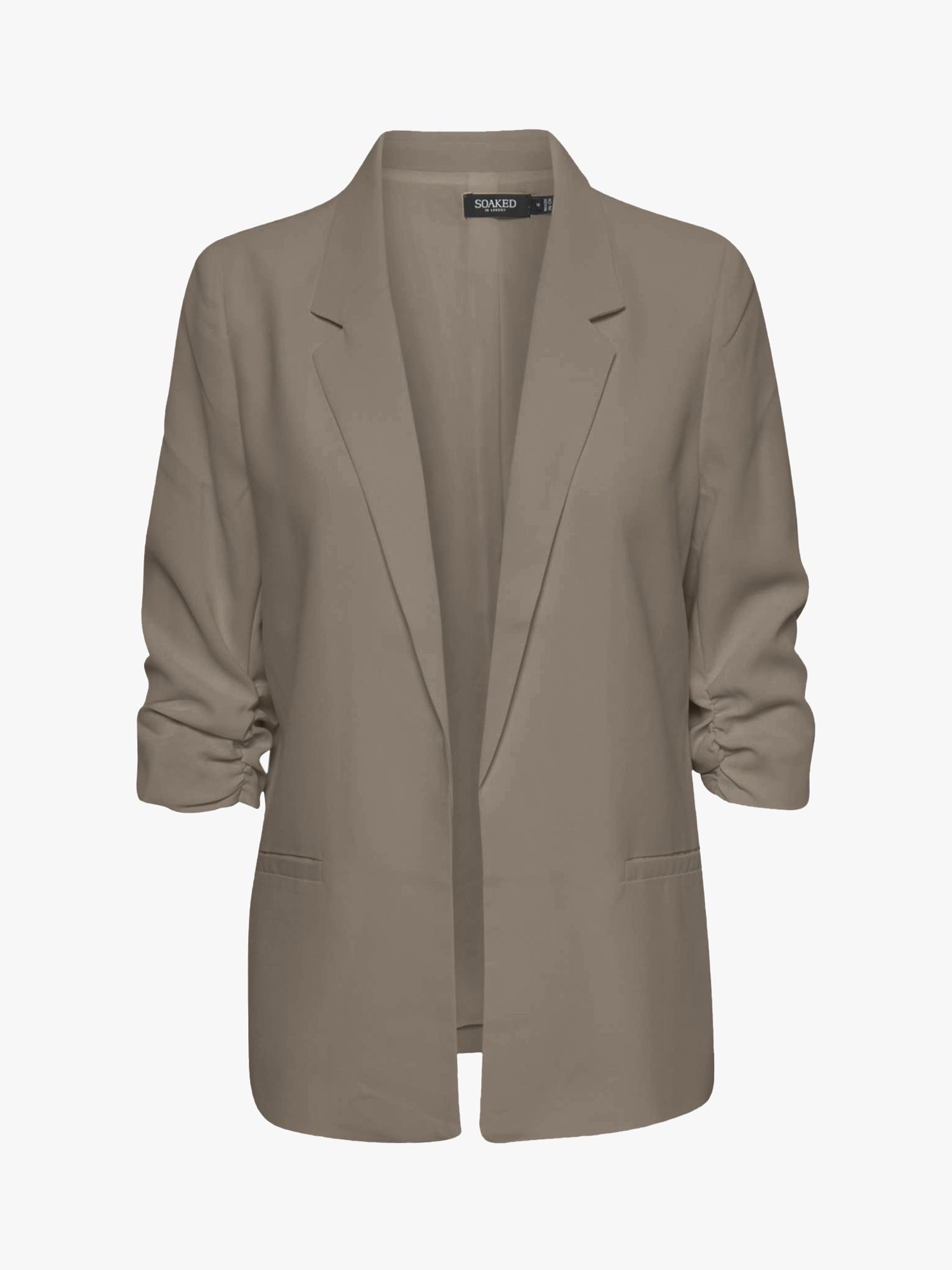Soaked In Luxury Shirley Blazer, Brindle at John Lewis & Partners