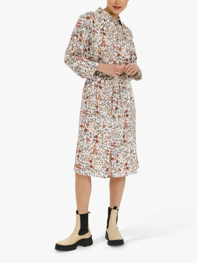 Soaked In Luxury Kimaya Floral Print Shirt Dress, Multi, S