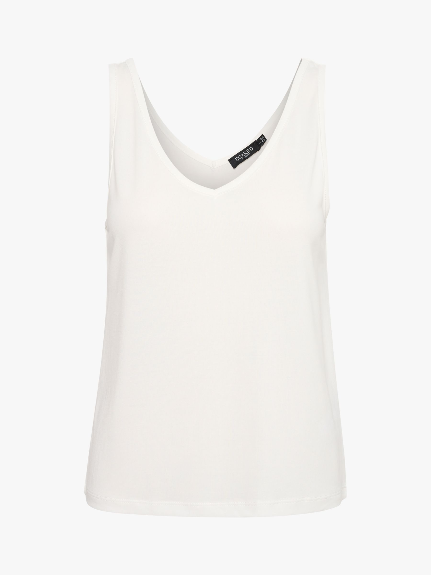 Soaked In Luxury Columbine V-Neck Tank Top, Broken White