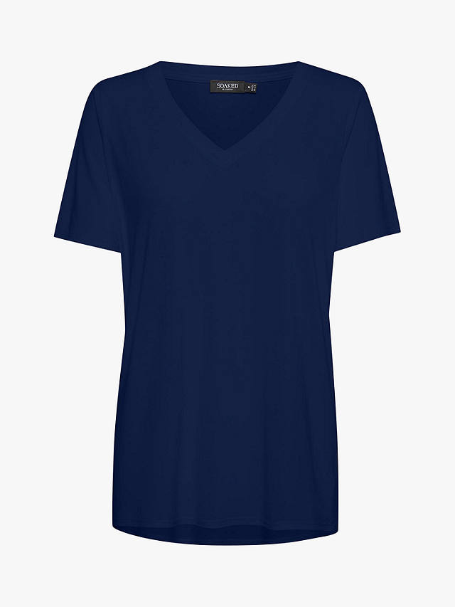 Soaked In Luxury Columbine Oversized T-Shirt, Navy
