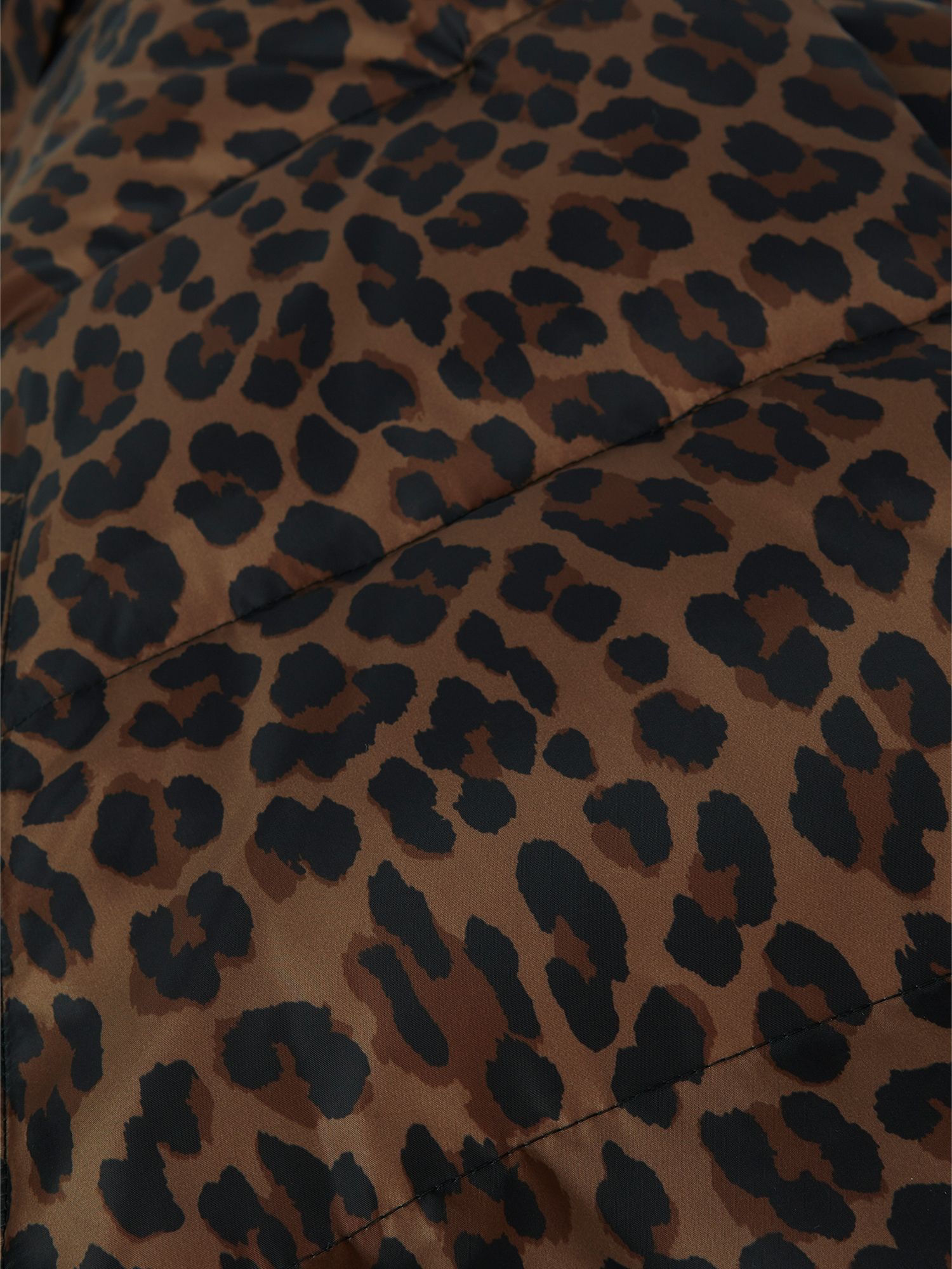 Buy Hobbs Heather Leopard Print Puffer Jacket, Camel Online at johnlewis.com