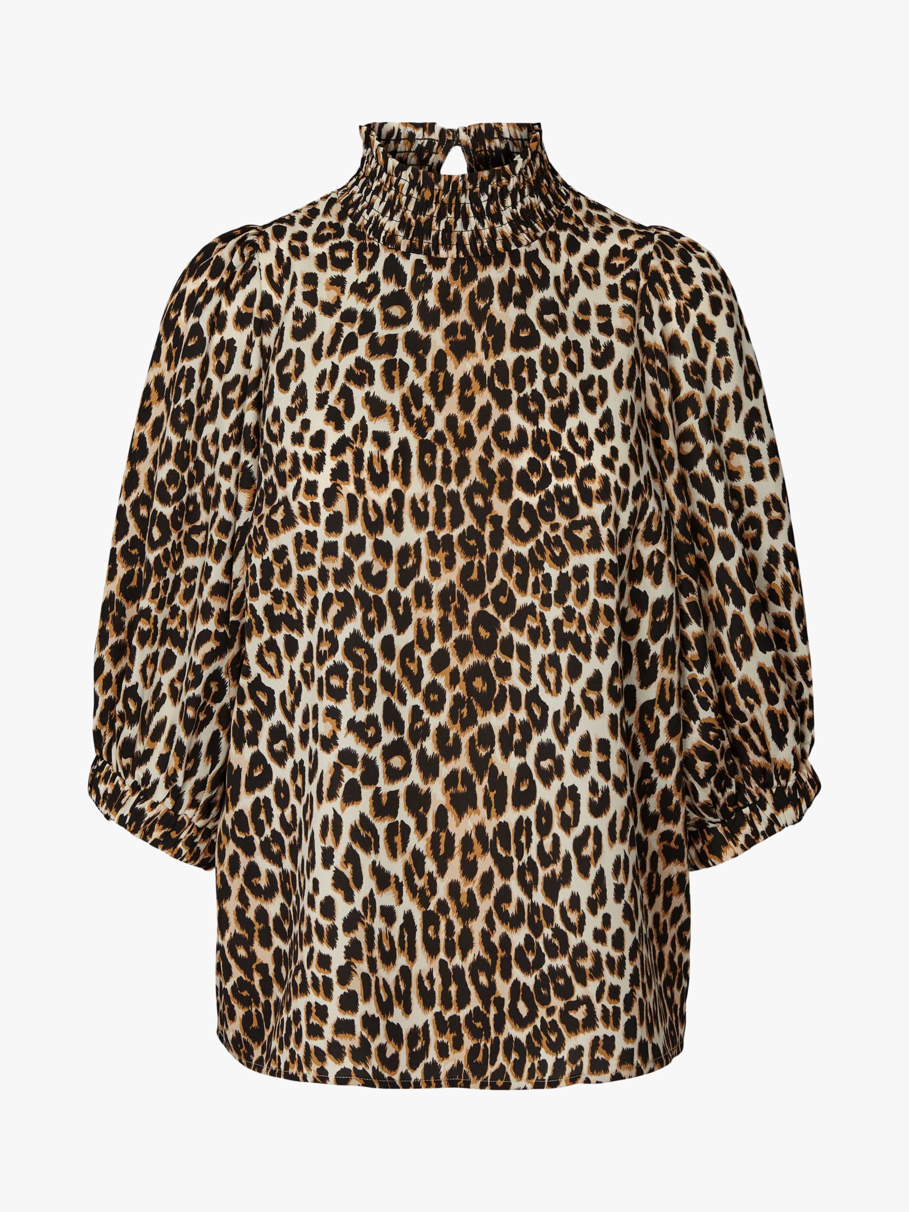 Lollys Laundry Bobby Leopard Print Top, Neutral