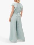 Phase Eight Hallie Pleated Jumpsuit, Aquamarine