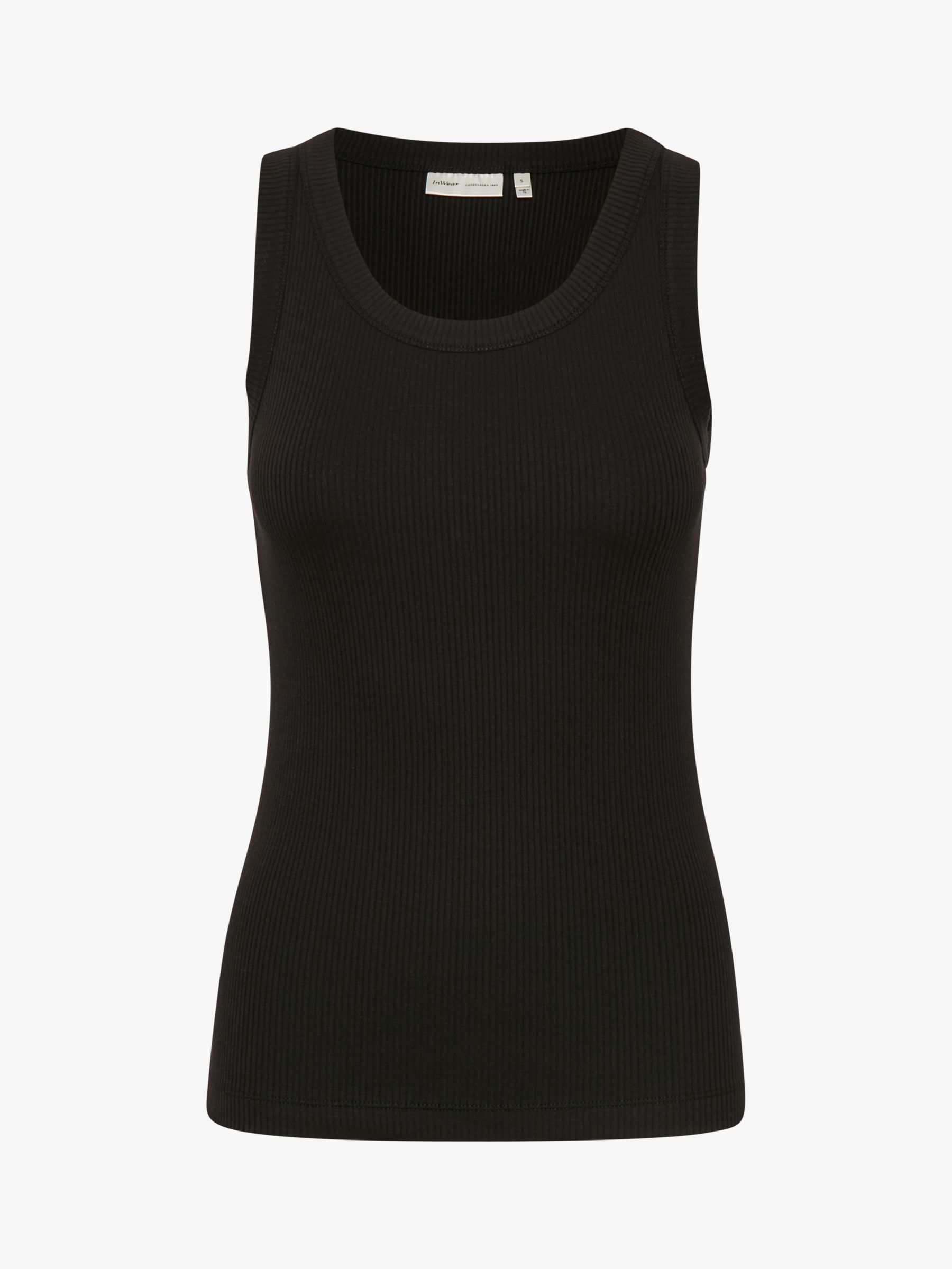 InWear Dagna Tank Top, Black at John Lewis & Partners