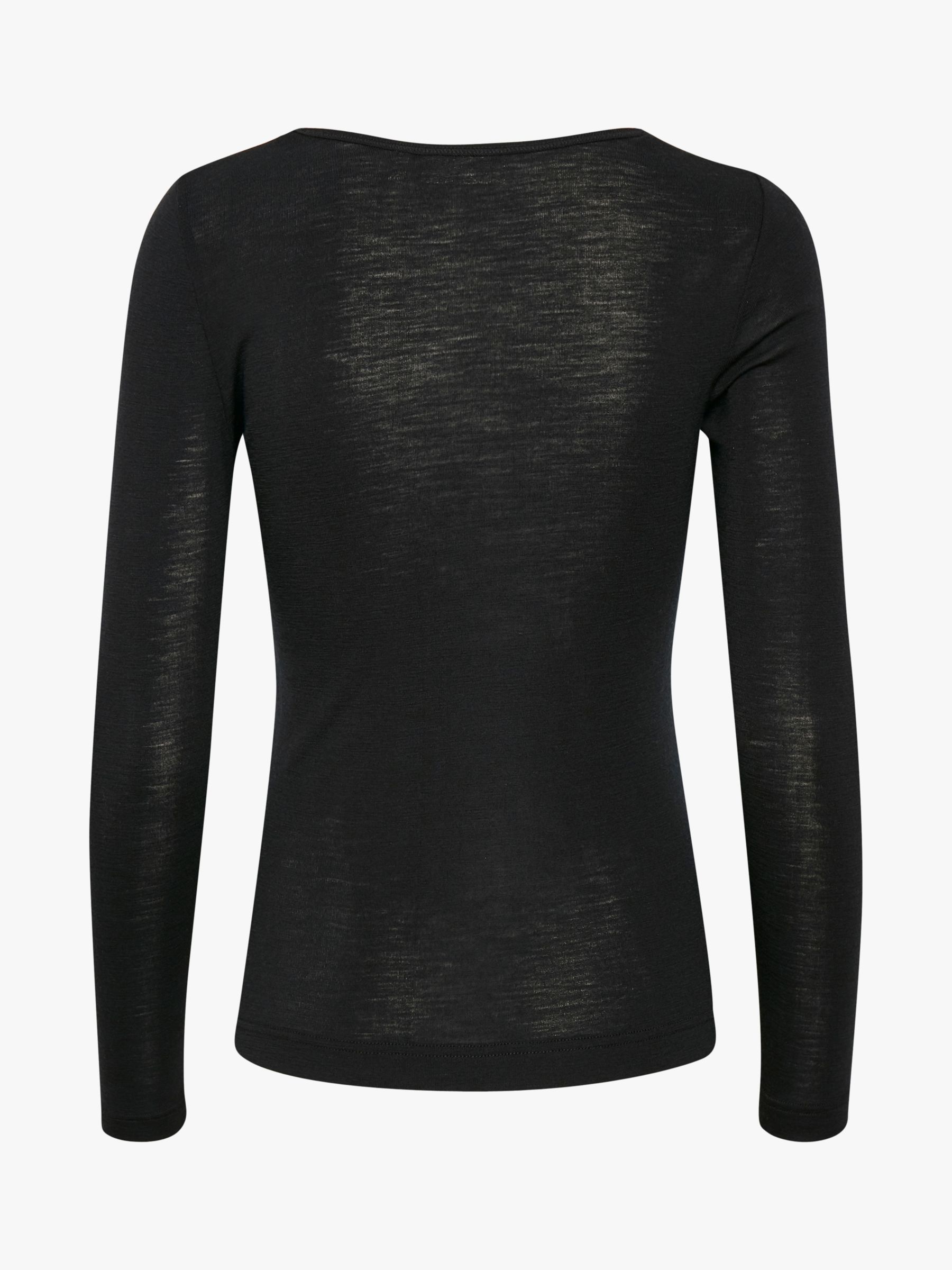 InWear Fang Long Sleeve Wool T-Shirt, Black, XS