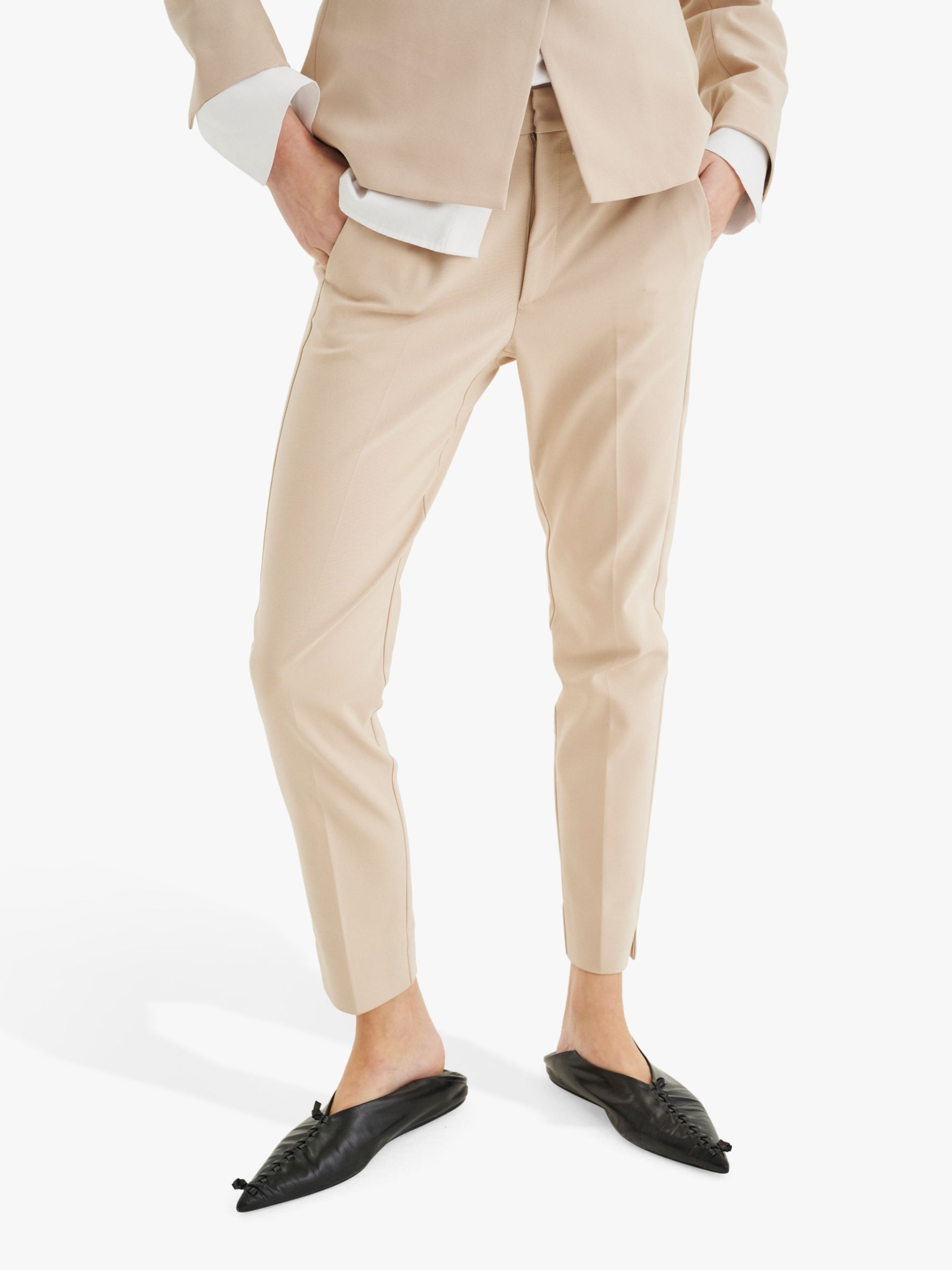 InWear Zella Suit Trousers, Cafe Au Lait at John Lewis & Partners