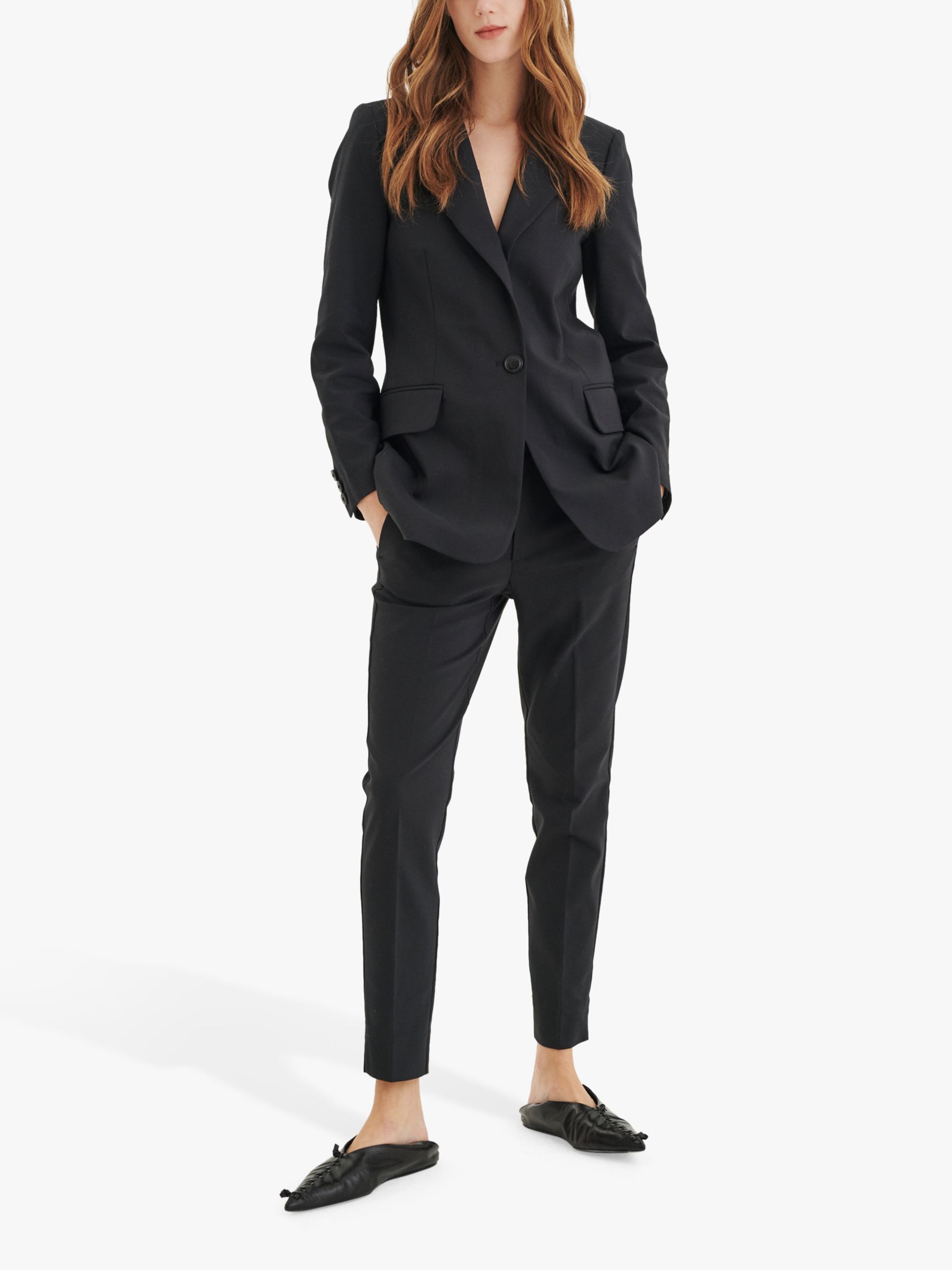 InWear Zella Suit Trousers, Black at John Lewis & Partners