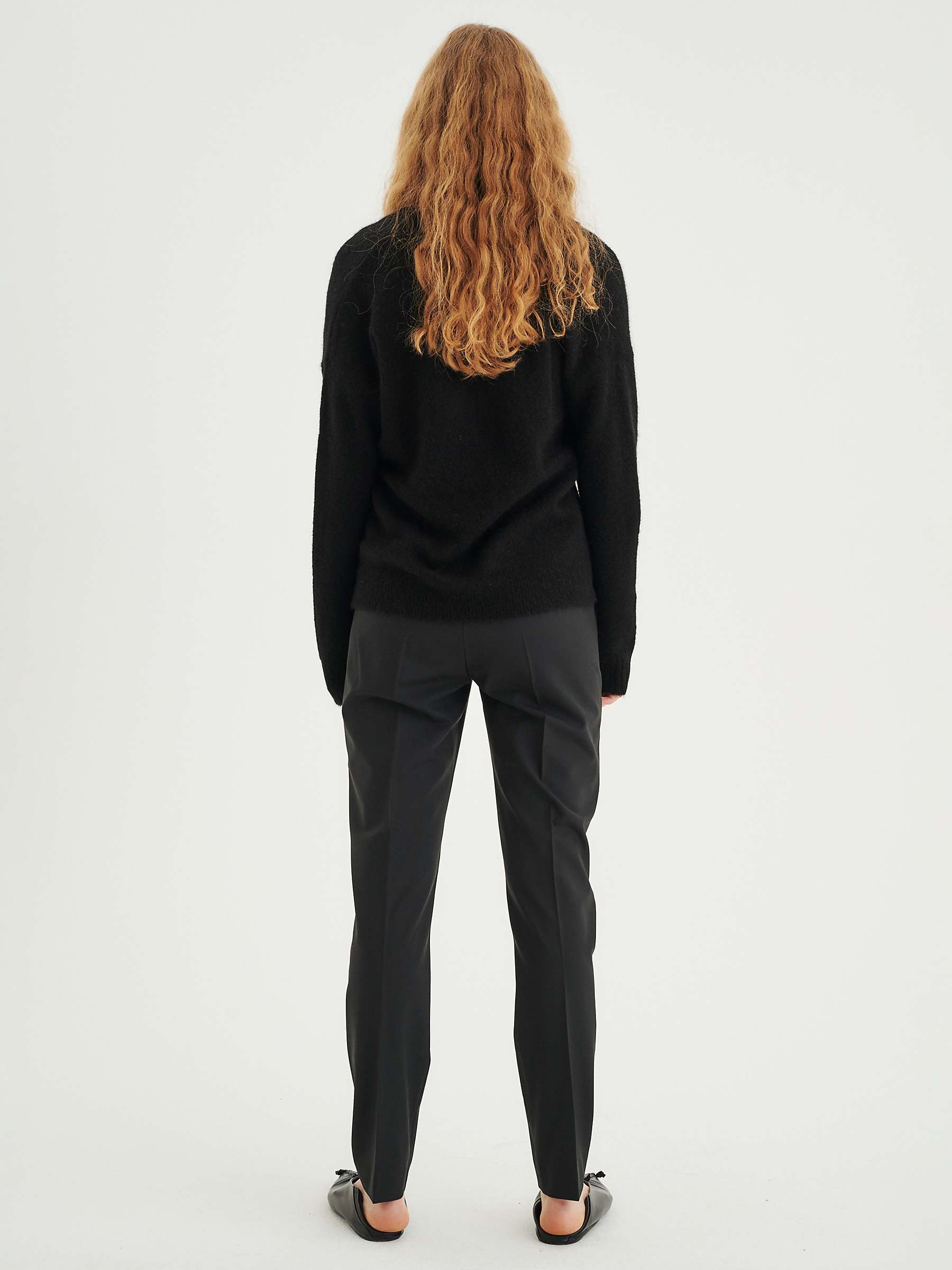 InWear Kinsa Straight Trousers, Black at John Lewis & Partners