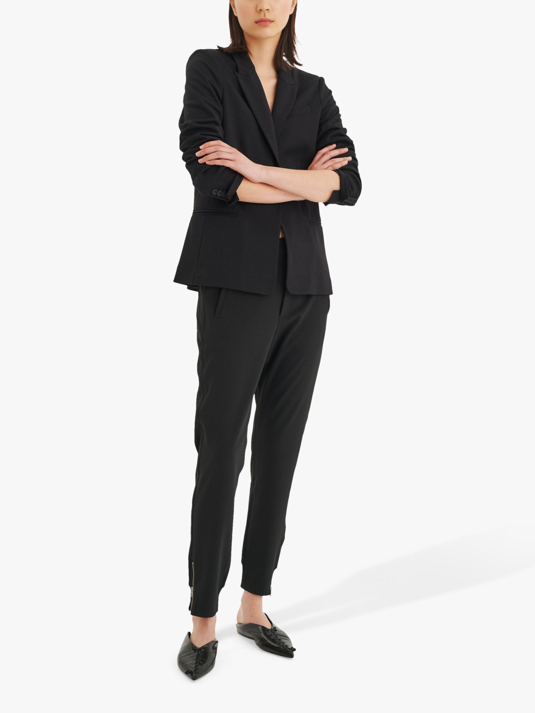 InWear Nica Suit Trousers, Black at John Lewis & Partners