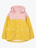 Tretorn Kids' Wings Stripe Print Waterproof Rain Coat, Yellow
