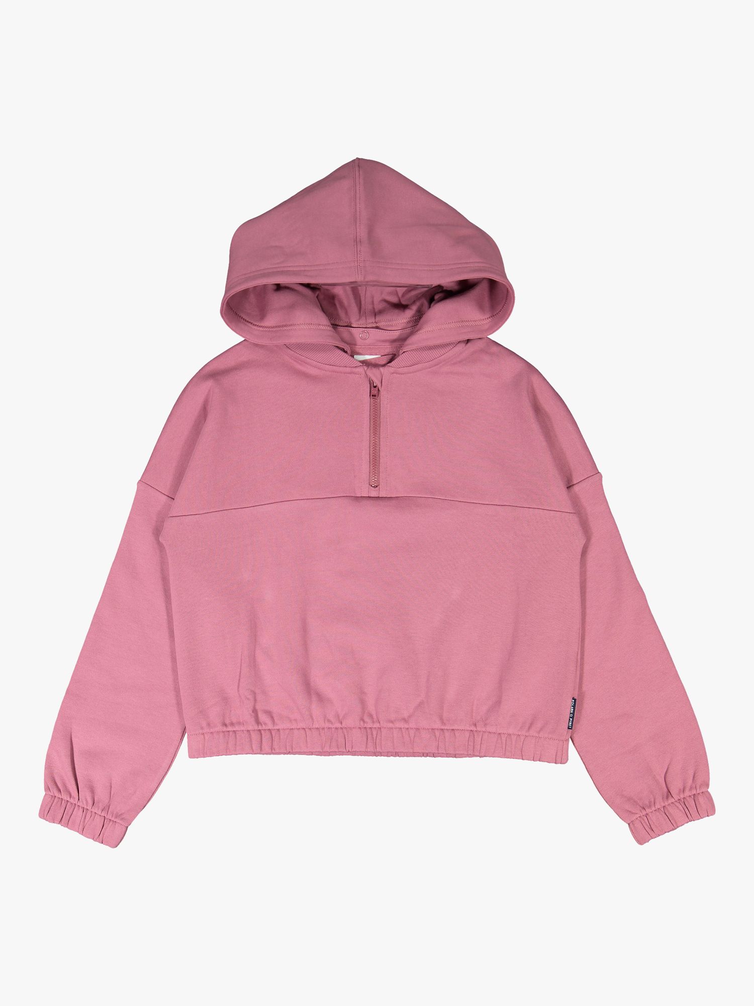 Polarn O. Pyret Kids' GOTS Organic Cotton Plain Hoodie, Lilac Purple 8-10 years female 100% organic cotton