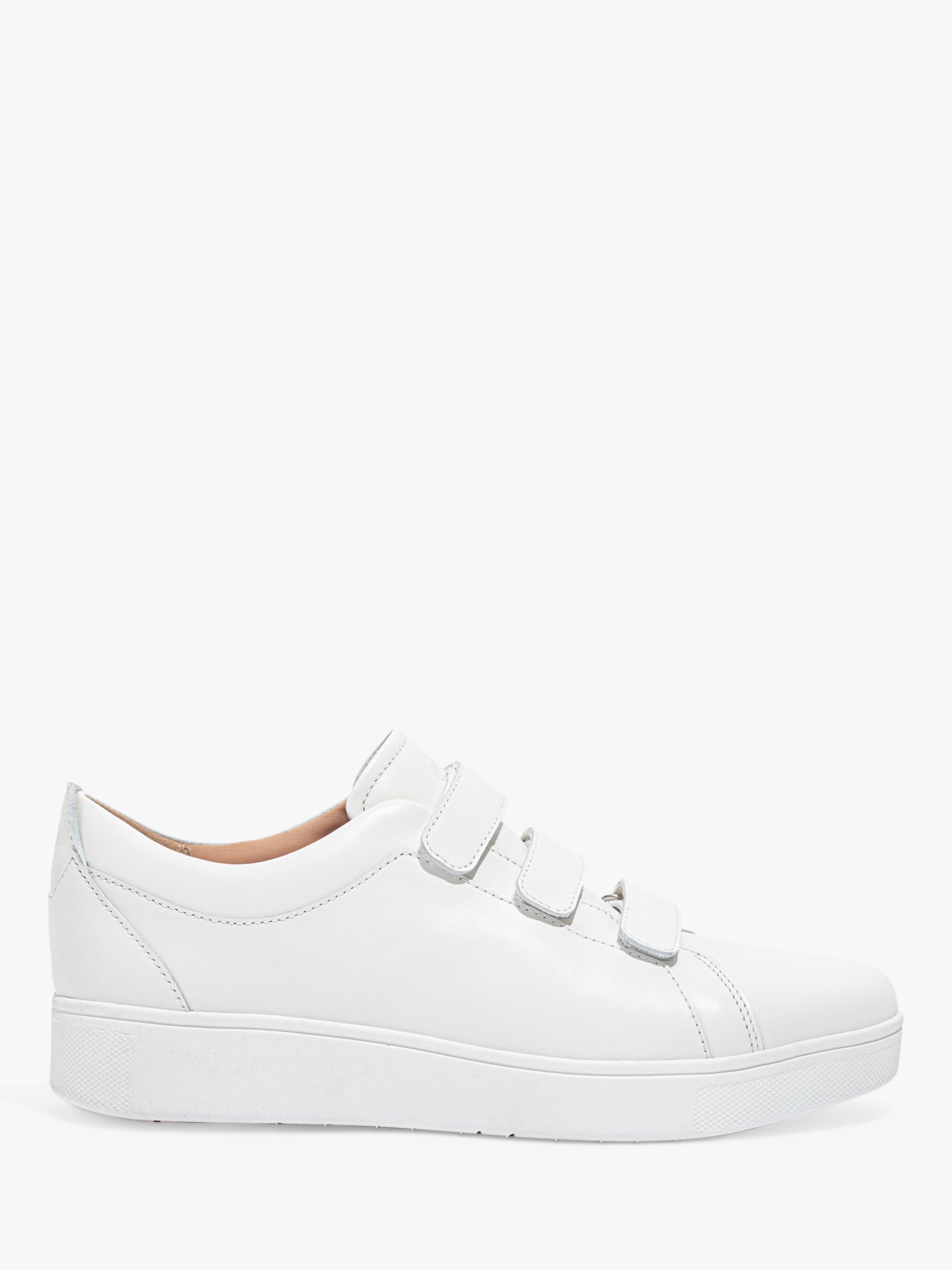 FitFlop Rally Strap Leather Trainers, Urban White, 8