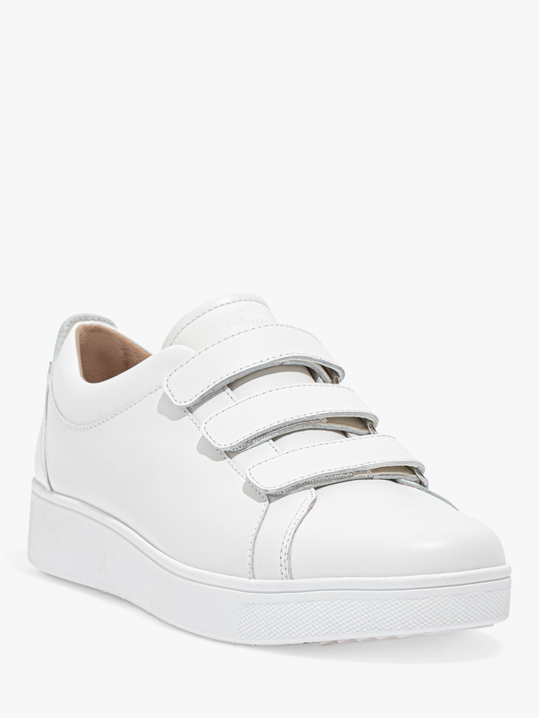 FitFlop Rally Strap Leather Trainers, Urban White, 8
