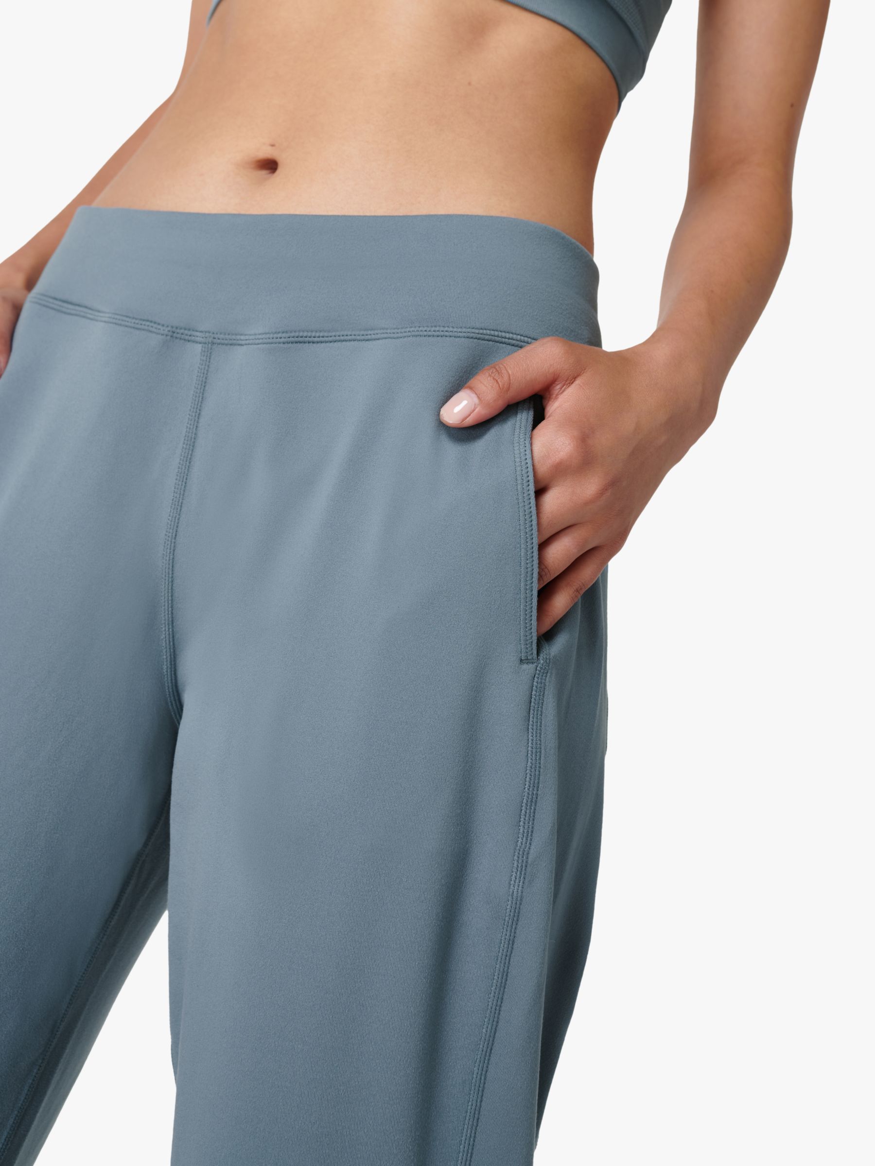 Sweaty Betty Gary 29 Fleece Lined Yoga Pants, Navy Blue, XXS