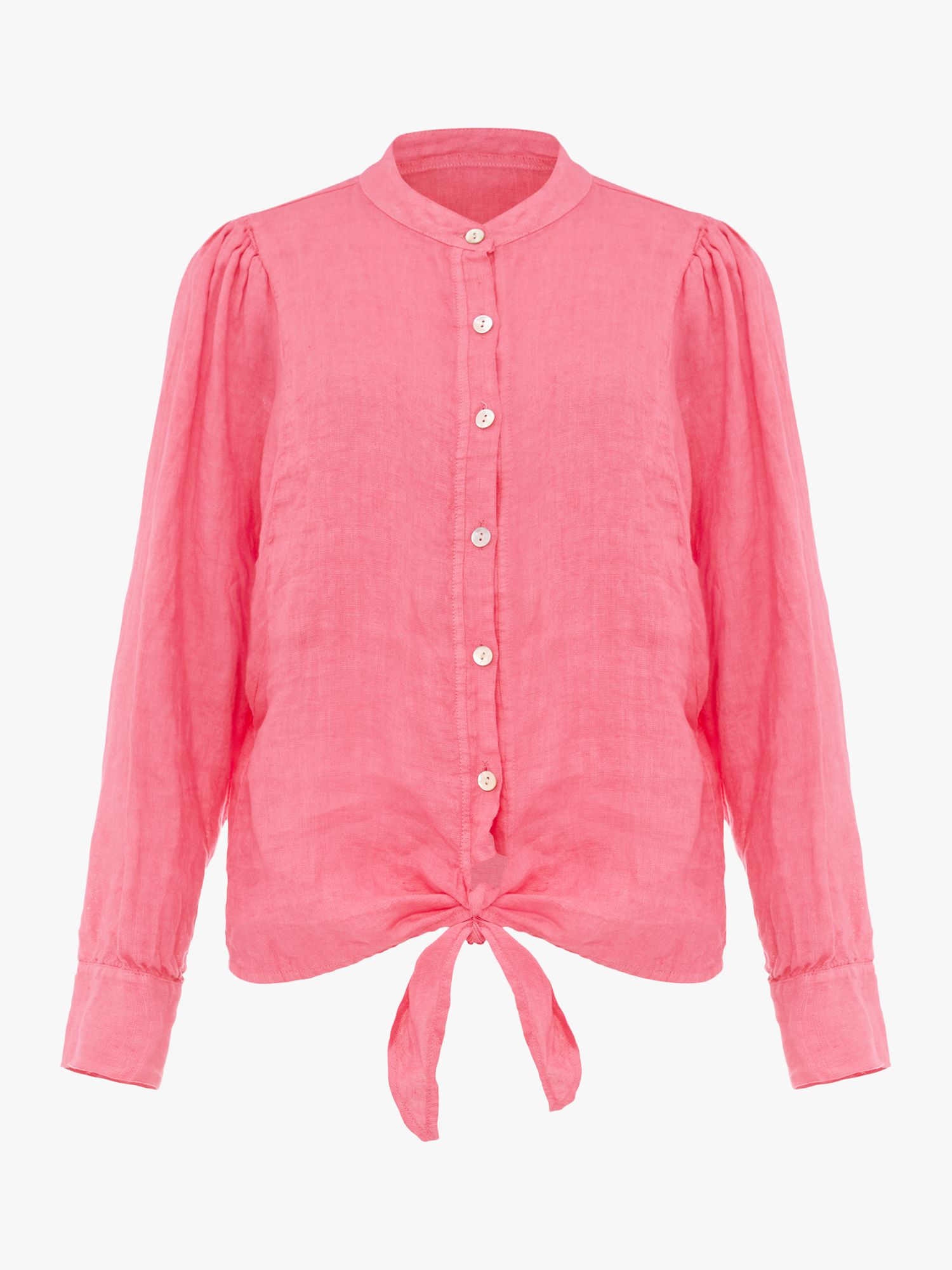 Buy Phase Eight Raelynn Linen Blouse, Pink Online at johnlewis.com