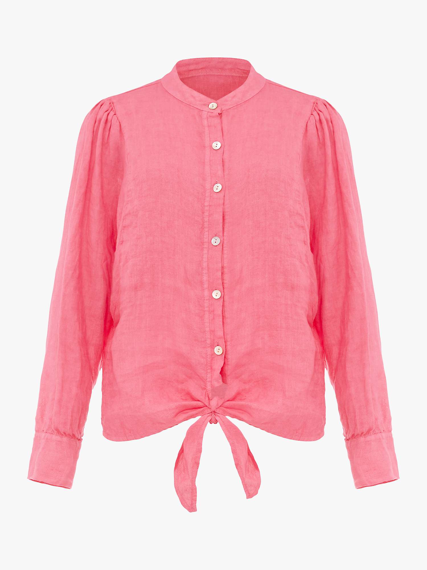 Buy Phase Eight Raelynn Linen Blouse, Pink Online at johnlewis.com