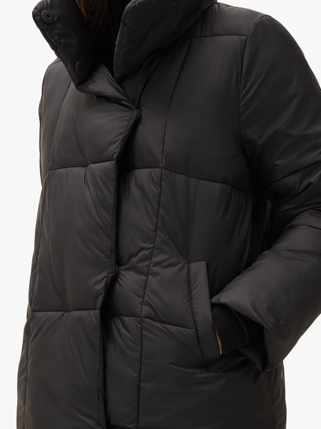 Phase Eight Eshima Short Puffer Jacket, Black at John Lewis & Partners