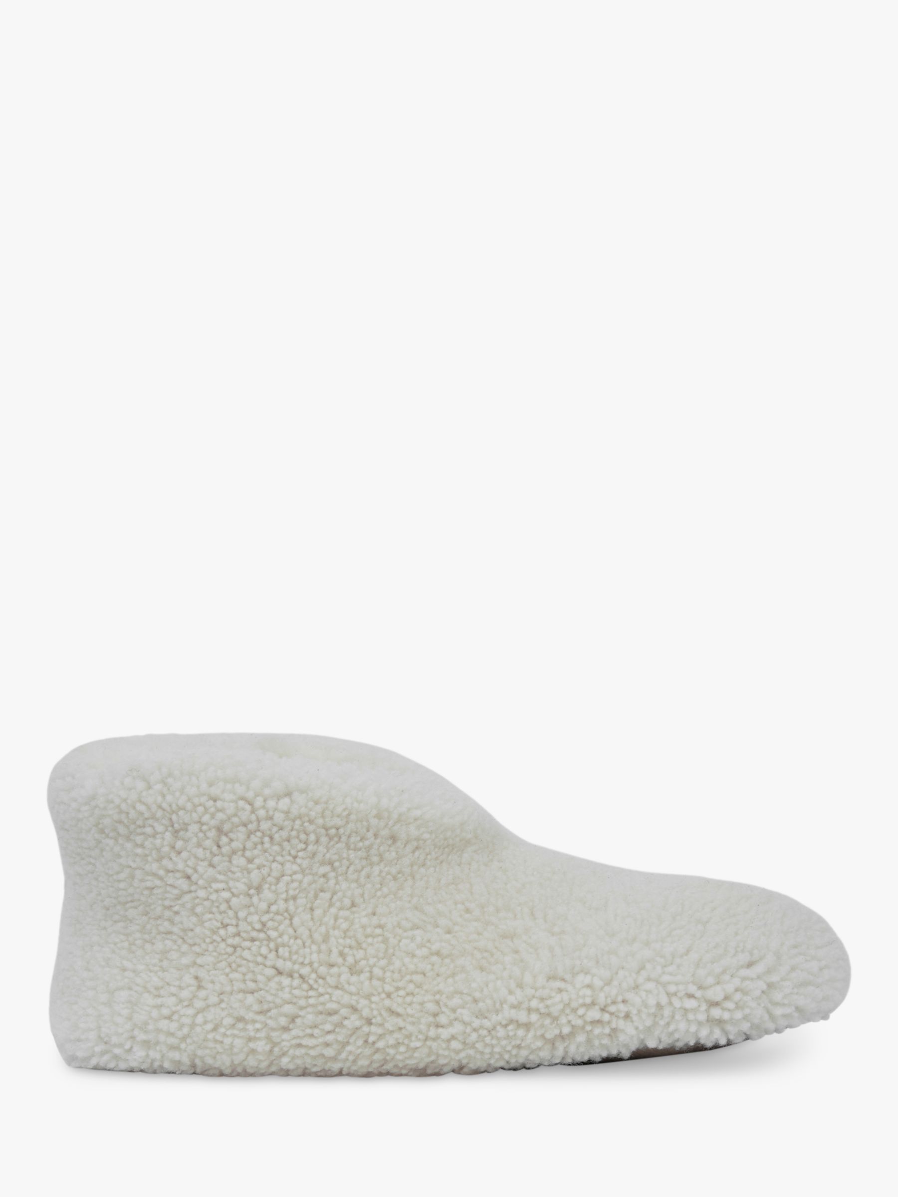 Buy Celtic & Co.Teddy Sheepskin Soft Sole Bootee Slippers, Ecru Online at johnlewis.com