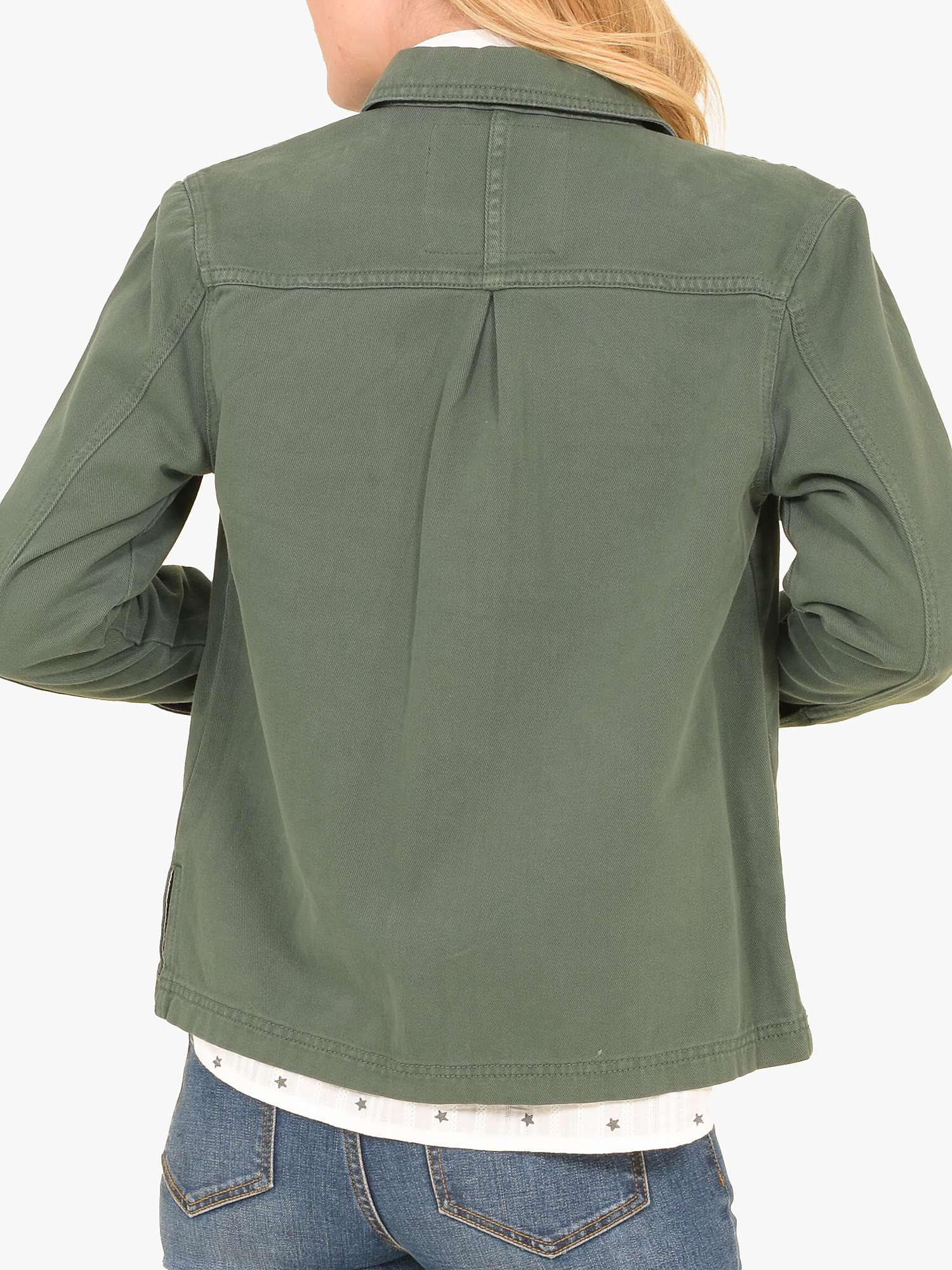 Buy Brakeburn Cotton Twill Jacket, Green Online at johnlewis.com