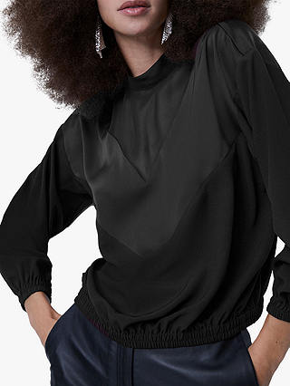French Connection Erla Elasticated Long Sleeve Top