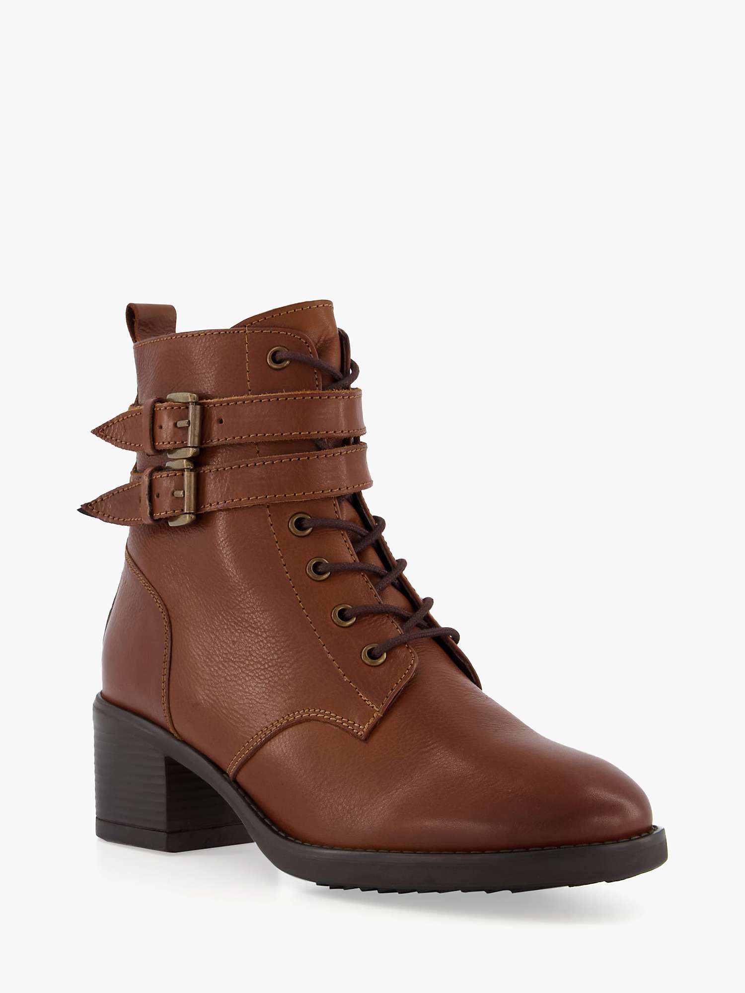 Buy Dune Wide Fit Paxan Leather Ankle Boots Online at johnlewis.com