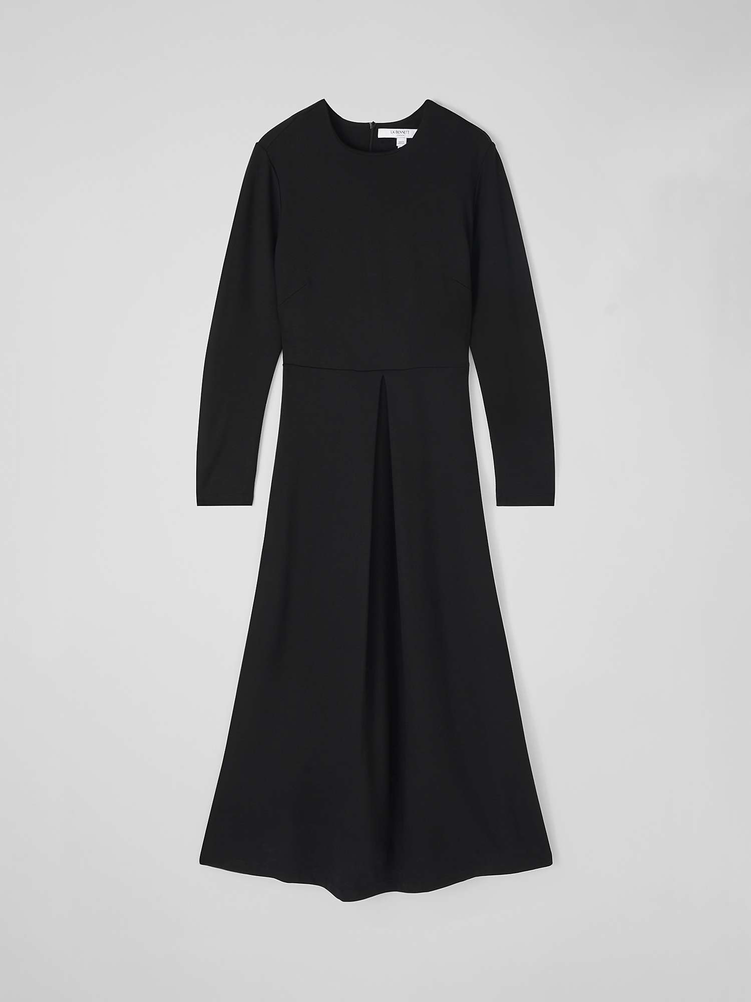 L.K.Bennett Maria Midi Dress, Black at John Lewis & Partners