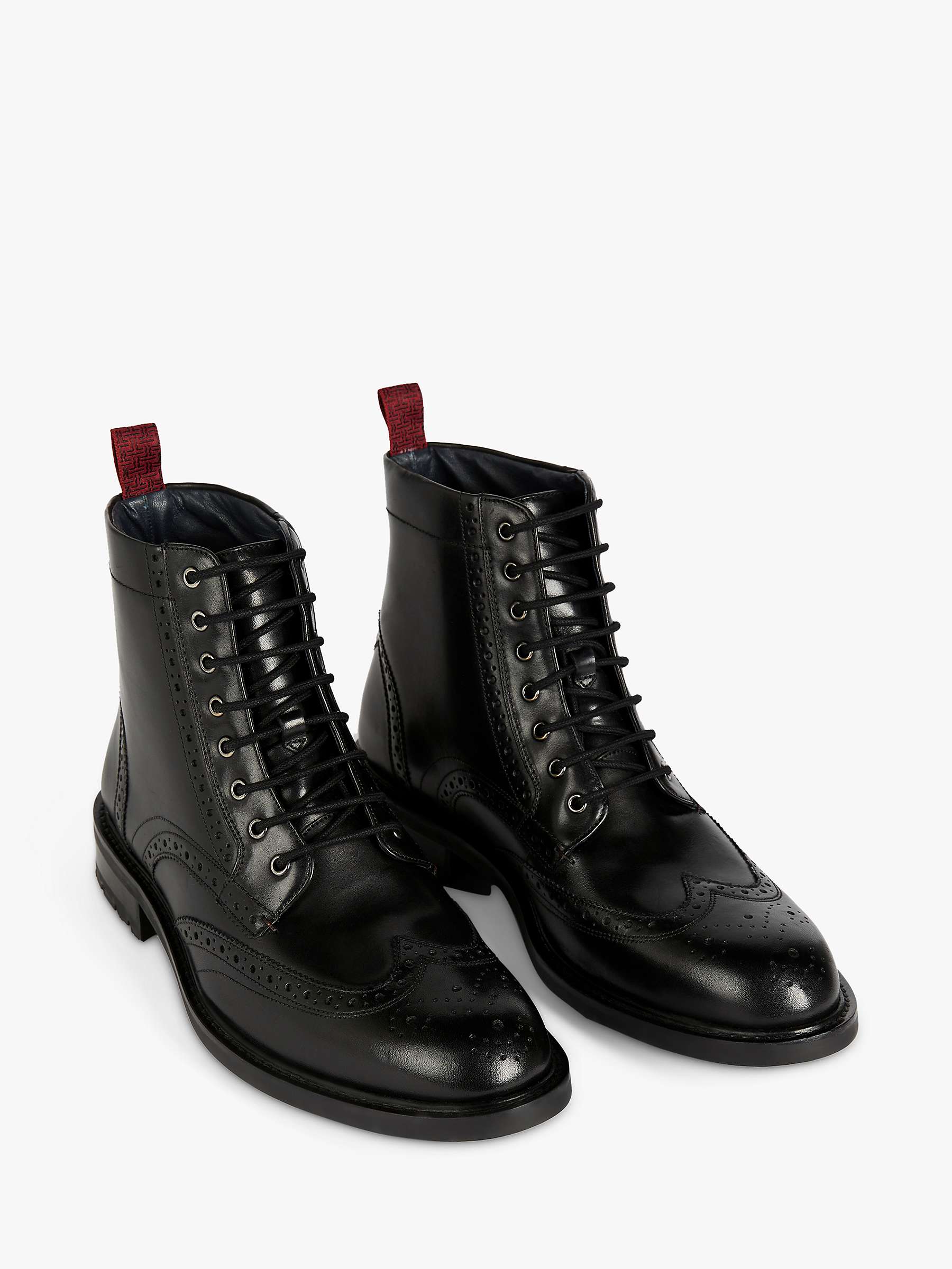 Buy Ted Baker Wadelan Leather Lace Up Boots Online at johnlewis.com