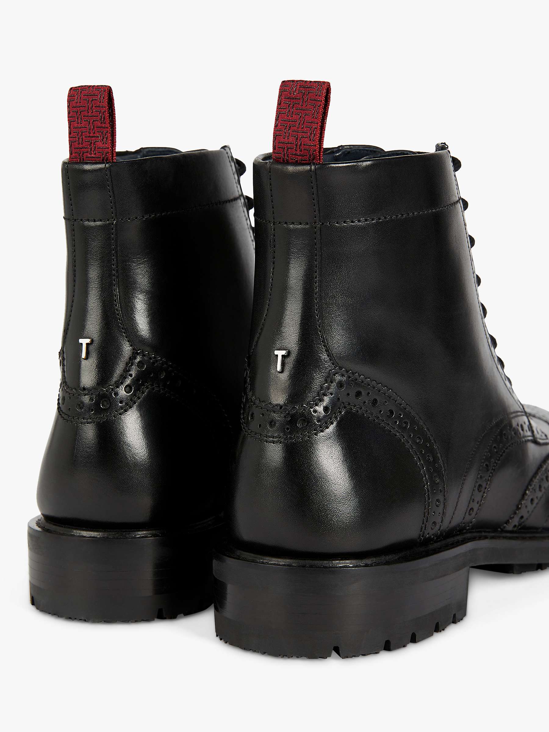 Buy Ted Baker Wadelan Leather Lace Up Boots Online at johnlewis.com