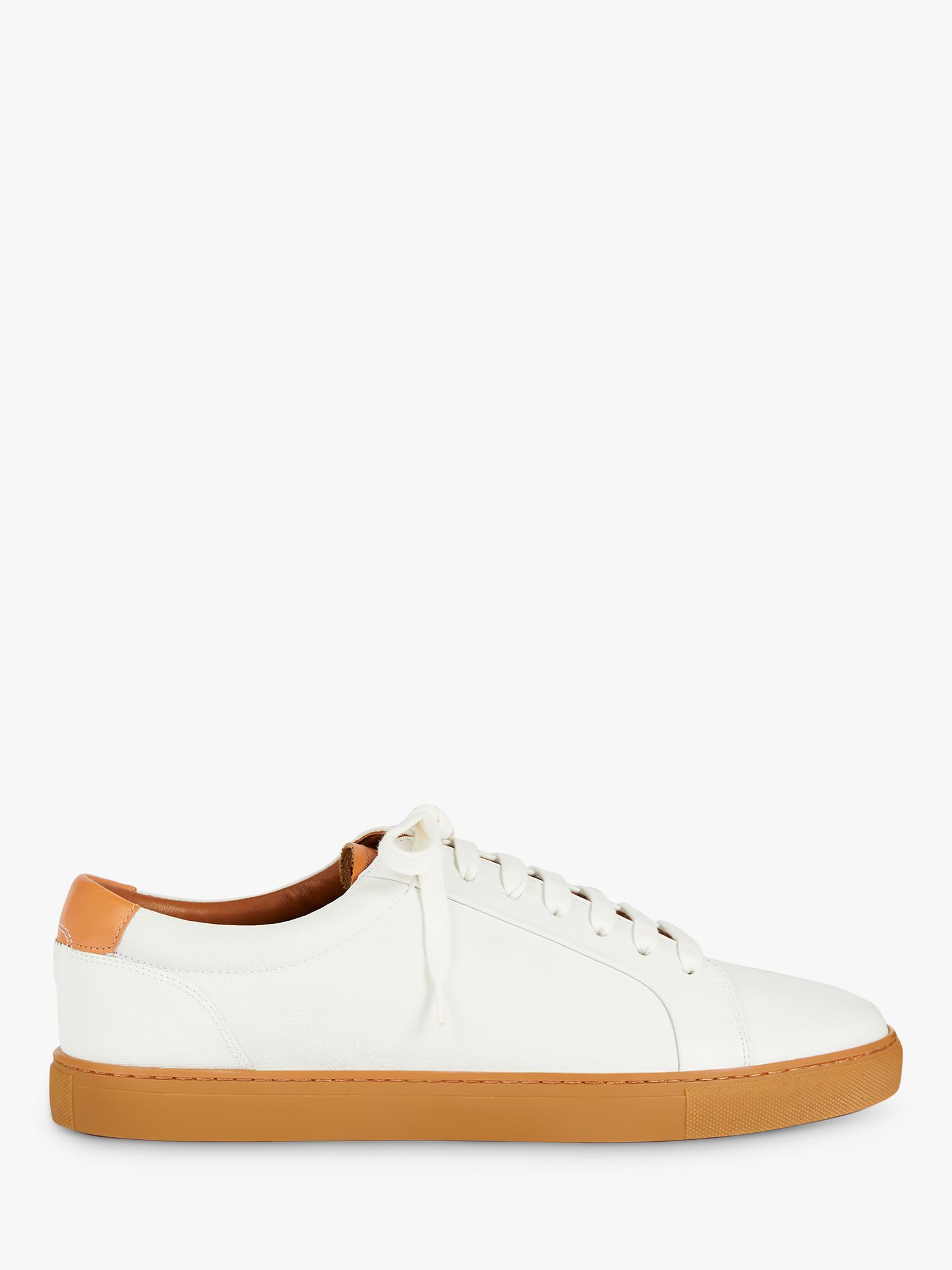 Ted Baker Udamo Leather Trainers, Light Brown, 6