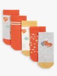 John Lewis & Partners Baby Big Cats Socks, Pack of 5, Multi