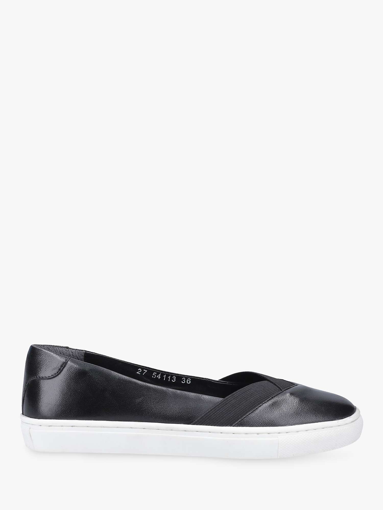 Buy Hush Puppies Tiffany Leather Slip On Pumps, Black Online at johnlewis.com