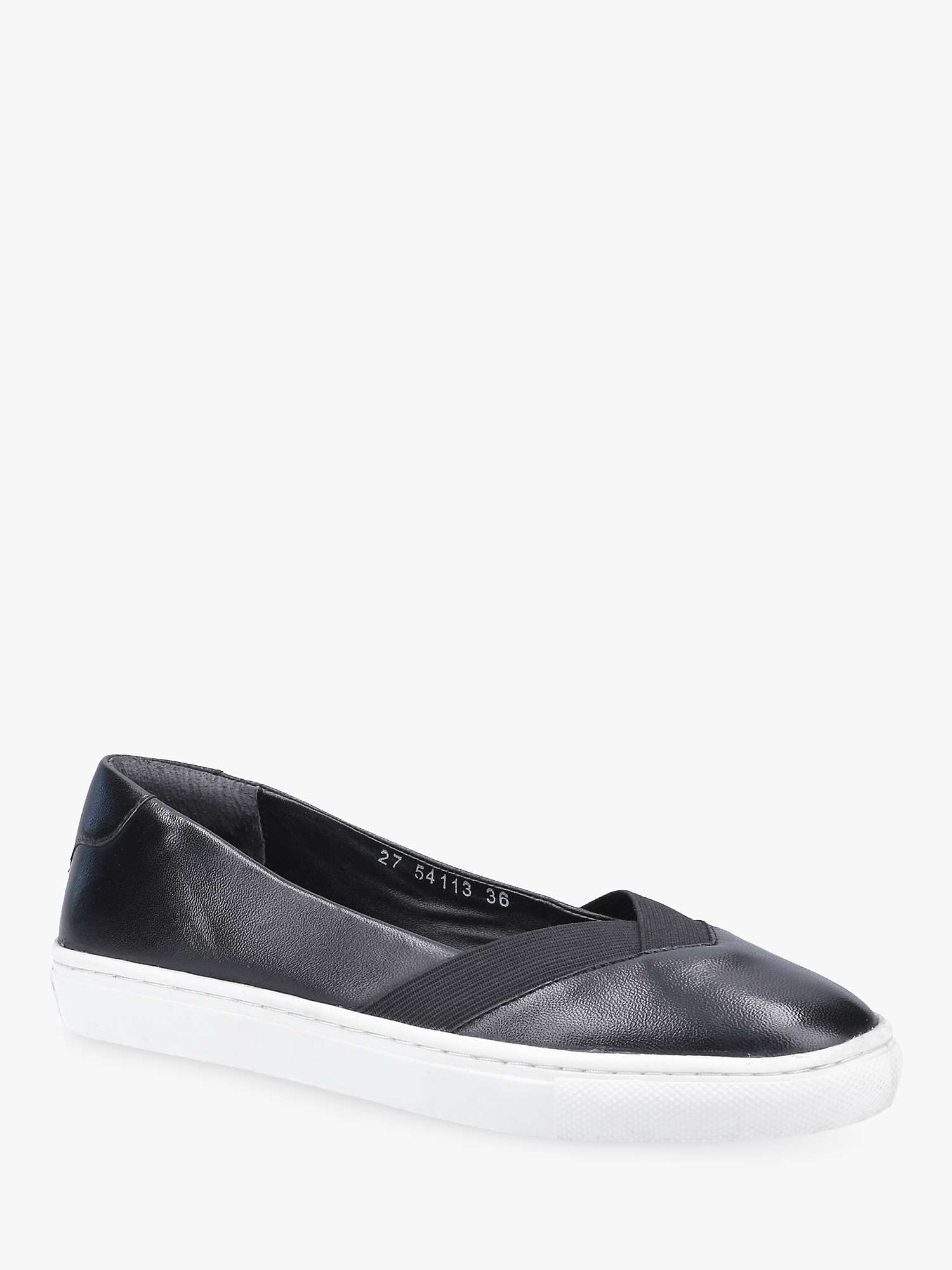Buy Hush Puppies Tiffany Leather Slip On Pumps, Black Online at johnlewis.com