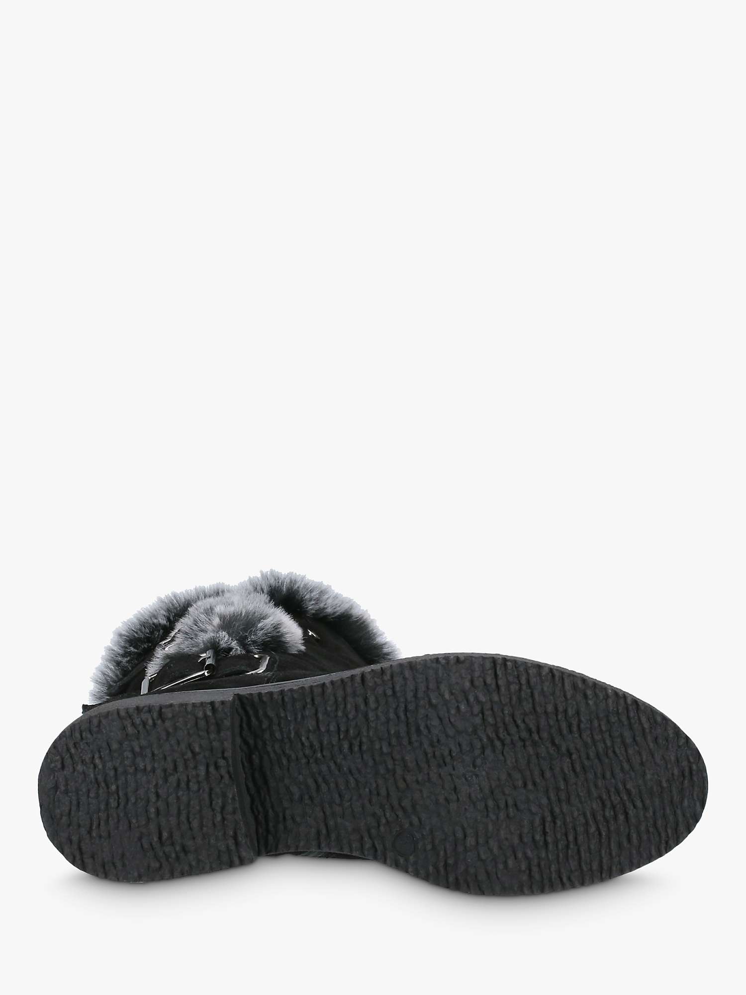 Buy Hush Puppies Megan Suede Faux Fur Buckle Detail Calf Boots Online at johnlewis.com